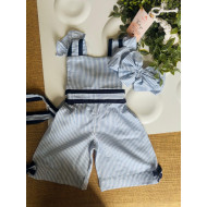 Nautical Stripe Bow Playsuit